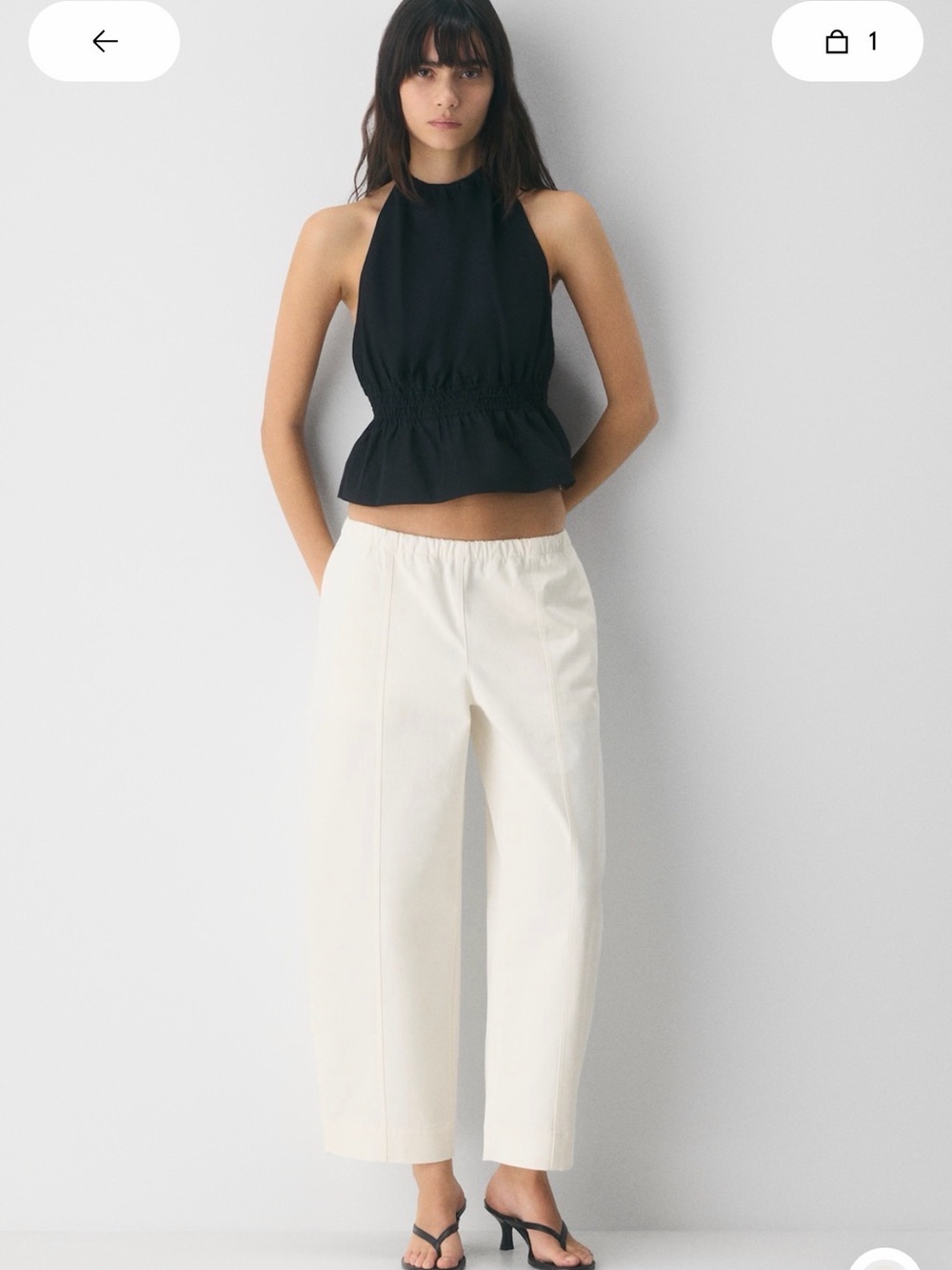 Aritzia Wilfred - Imagine Barrel Pants - Light Birch - Medium - NWT